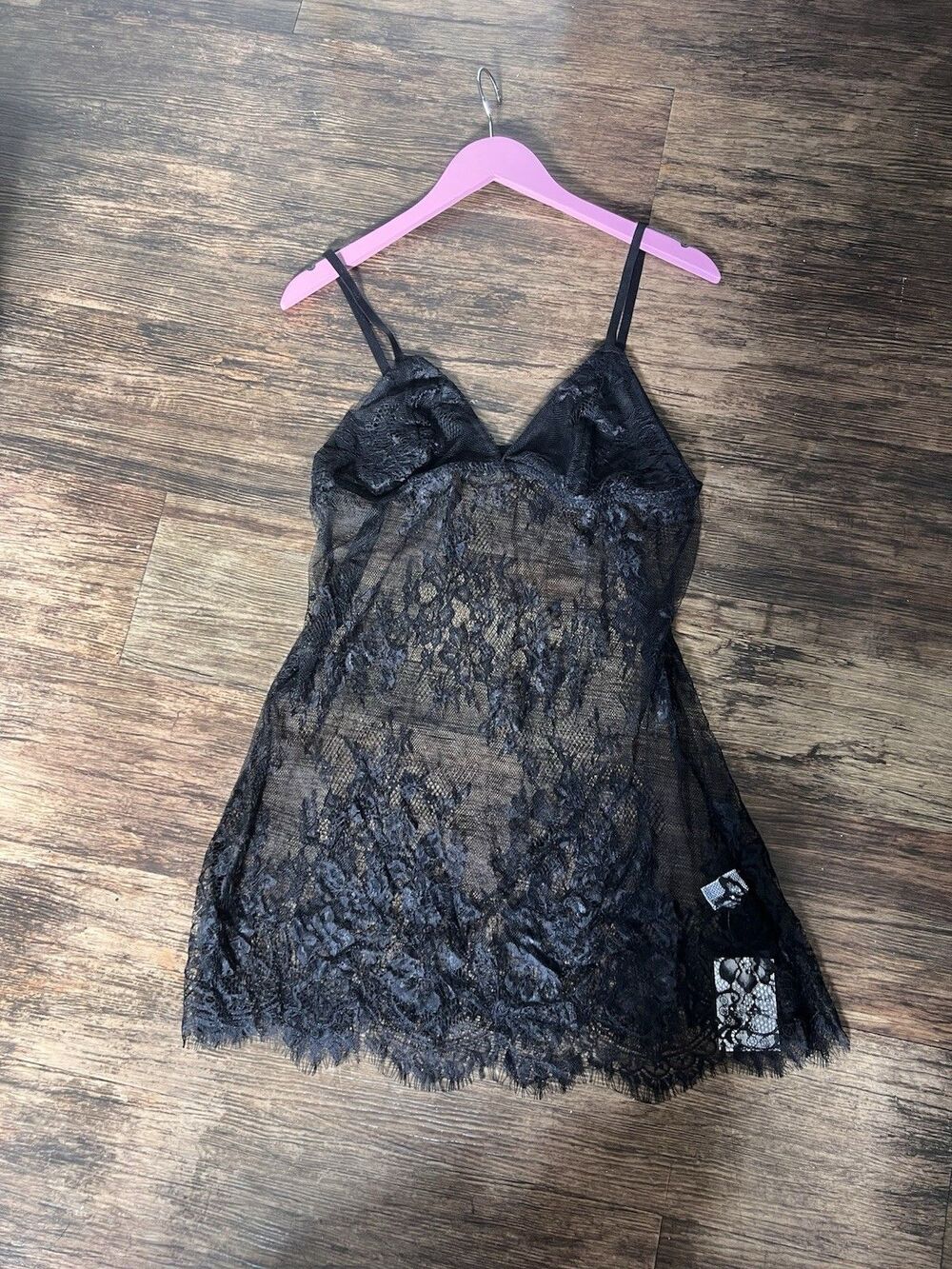 Forever 21 Black Lace Lingerie Slip Brand New With Tag Size XL